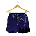 Taurus Constellation Print Women's Shorts