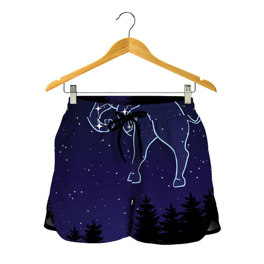 Taurus Constellation Print Women's Shorts