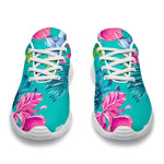 Teal Aloha Tropical Pattern Print Sport Shoes GearFrost