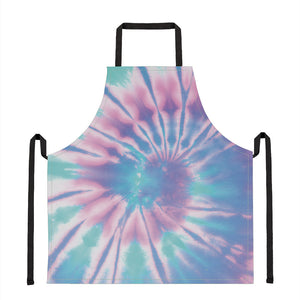 Teal And Pink Tie Dye Print Apron