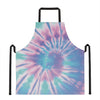 Teal And Pink Tie Dye Print Apron