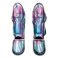 Teal And Pink Tie Dye Print Muay Thai Shin Guards