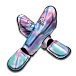 Teal And Pink Tie Dye Print Muay Thai Shin Guard