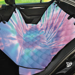 Teal And Pink Tie Dye Print Pet Car Back Seat Cover