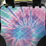 Teal And Pink Tie Dye Print Pet Car Back Seat Cover
