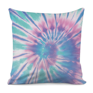 Teal And Pink Tie Dye Print Pillow Cover