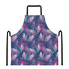 Teal And Pink Tropical Floral Print Apron