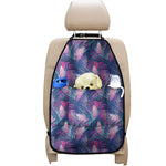 Teal And Pink Tropical Floral Print Car Seat Organizers