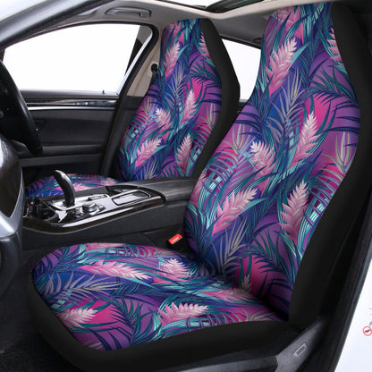 Teal And Pink Tropical Floral Print Universal Fit Car Seat Covers