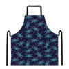 Teal And Purple Dragonfly Pattern Print Apron