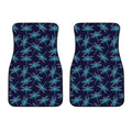 Teal And Purple Dragonfly Pattern Print Front Car Floor Mats