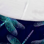 Teal And Purple Dragonfly Pattern Print Sofa Cover