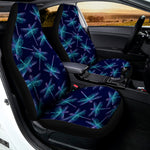 Teal And Purple Dragonfly Pattern Print Universal Fit Car Seat Covers