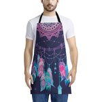 Teal And Purple Dream Catcher Print Apron