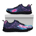 Teal And Purple Dream Catcher Print Black Running Shoes