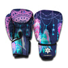 Teal And Purple Dream Catcher Print Boxing Gloves