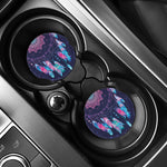 Teal And Purple Dream Catcher Print Car Coasters