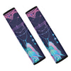 Teal And Purple Dream Catcher Print Car Seat Belt Covers