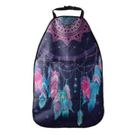 Teal And Purple Dream Catcher Print Car Seat Organizers