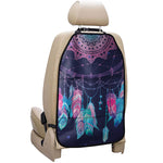 Teal And Purple Dream Catcher Print Car Seat Organizers