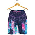 Teal And Purple Dream Catcher Print Men's Shorts