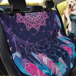 Teal And Purple Dream Catcher Print Pet Car Back Seat Cover