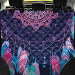 Teal And Purple Dream Catcher Print Pet Car Back Seat Cover
