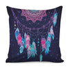 Teal And Purple Dream Catcher Print Pillow Cover