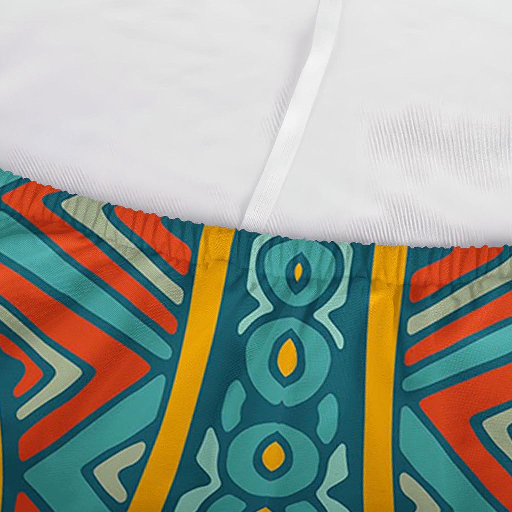 Teal Bohemian Mandala Pattern Print Sofa Cover