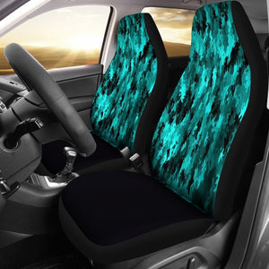 Teal Camo Universal Fit Car Seat Covers GearFrost