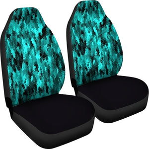 Teal Camo Universal Fit Car Seat Covers GearFrost