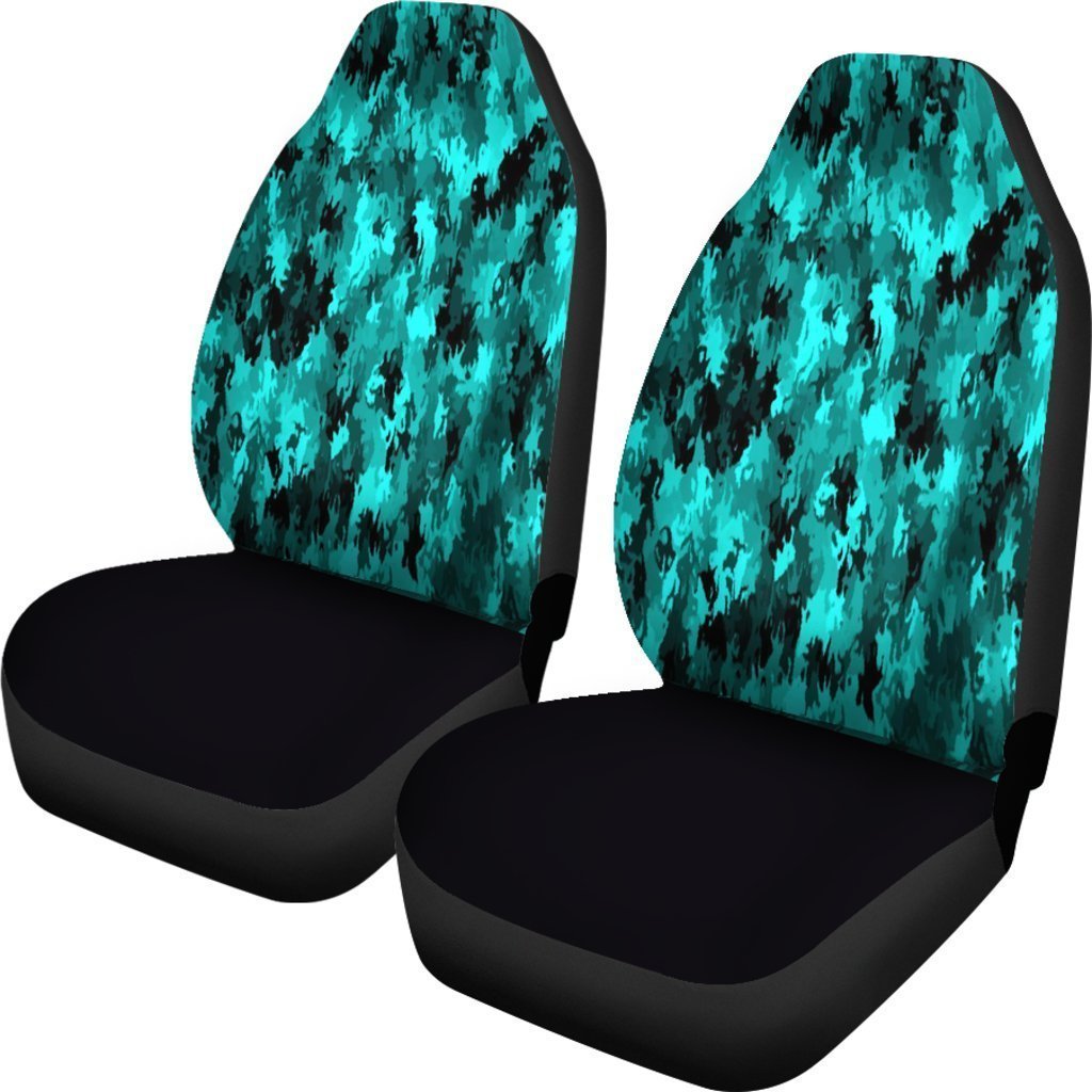 Teal Camo Universal Fit Car Seat Covers GearFrost