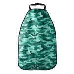 Teal Camouflage Print Car Seat Organizers