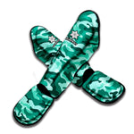 Teal Camouflage Print Muay Thai Shin Guard