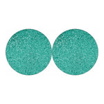 Teal Glitter Artwork Print (NOT Real Glitter) Car Coasters