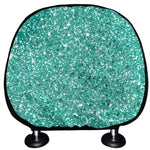 Teal Glitter Artwork Print (NOT Real Glitter) Car Headrest Covers