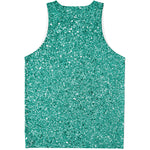 Teal Glitter Artwork Print (NOT Real Glitter) Men's Tank Top