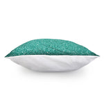 Teal Glitter Artwork Print (NOT Real Glitter) Pillow Cover