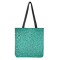 Teal (NOT Real) Glitter Print Tote Bag