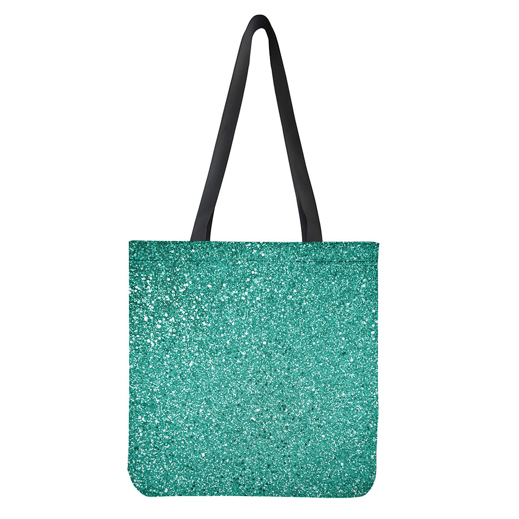 Teal Glitter Artwork Print (NOT Real Glitter) Tote Bag