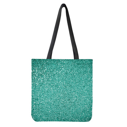 Teal Glitter Artwork Print (NOT Real Glitter) Tote Bag