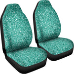 Teal Glitter Artwork Print (NOT Real Glitter) Universal Fit Car Seat Covers