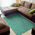 Teal (NOT Real) Glitter Print Floor Mat
