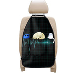 Teal Heartbeat Print Car Seat Organizers