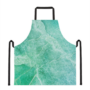 Teal Marble Print Apron