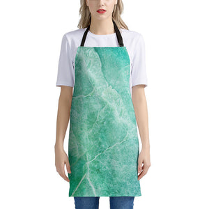 Teal Marble Print Apron