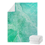 Teal Marble Print Blanket