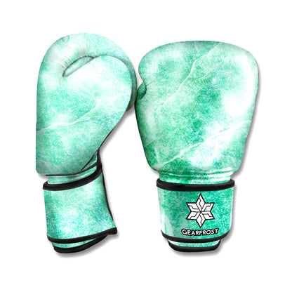 Teal Marble Print Boxing Gloves