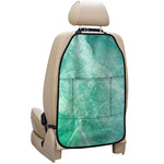 Teal Marble Print Car Seat Organizers