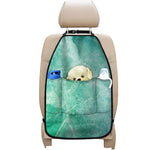 Teal Marble Print Car Seat Organizers